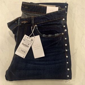 Zara Denim with Pearl embellishment